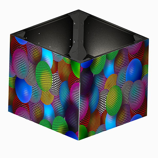 Painel de LED de 90 graus de serviço frontal para tela LED de coluna Squre